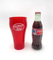 Coca-Cola AMERICAN IDOL 2004 Coke Bottle And Red Plastic Cup