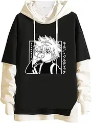 [Meelanz] Hoodie Japanese Anime Pullover Sweatshirt Long Sleeve for Men Women