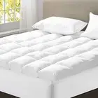 Giselle Bedding Queen Mattress Topper, Pillowtop Toppers Washable Hypoallerge...