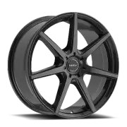 1 Motiv 16x7.5 5X112 / 5X4.50 +40 432B Rigor Gloss Black Wheel Rim (for: Audi)