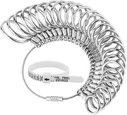 UUBAAR Ring Sizer Measuring Tool, 27 PCS Measurement Tool, US Size 0-13 With Half Size, 1 PCS Finger Sizing Measure Gauge