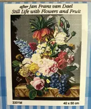 Printed needlepoint tapestry Canvas Only Orchidea 40x50 Cm Flowers