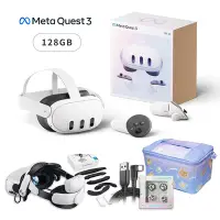 在飛比找Yahoo奇摩購物中心優惠-Meta Quest 3 128G VR主機+BOBOVR 