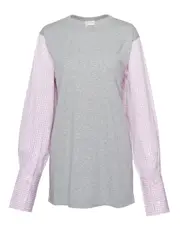 [Dries Van Noten] Heavy Jersey Grid Top