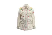 Valentino Embroidered Denim Jacket