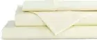 100% Cotton Percale Sheets, Full Size, Cream, 4-Piece Sheet Set – Deep Pocket