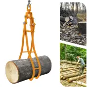 4 Claw Log Lifting Tongs Heavy Duty Solid Steel Lumber Log Gripper 36in 4409lbs