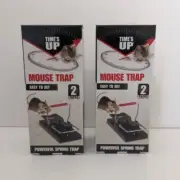 2x Time's Up Mouse Trap Vertical Spring 2 Packs Rust-Resistant Easy To Set