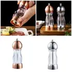 Traditional Plastic Clear Peppers Grinder Manual Sea Salt and Black Peppers Mill