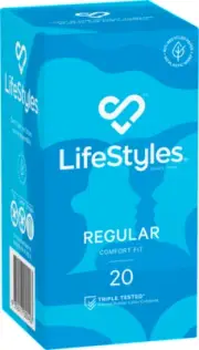 Ansell LifeStyles Regular Condoms Retail (20pk)
