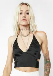 [Another Reason] Tie Back Halter Top