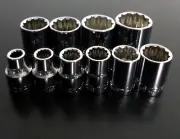 NEW Craftsman 3/8" 10 pc Socket Set, 1/4-13/16" 12pt SAE, Standard/Shallow, 10pc