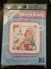 Nice 'n Easy counted cross stitch I Love Ewe NEW kit