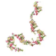 Silk Flower Garland Artificial Sunflower Garland Fake Hanging Vines 1pcs Pink