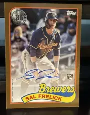 2024 Topps Sal Frelick Rookie Auto & Gold Auto /50 7-Card Lot Brewers