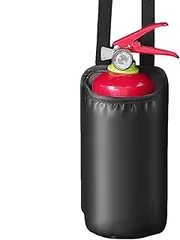 Car Fire Extinguisher Holder, Car Fire Extinguisher Bag, Car Fire Extinguisher Pack, Mounting Bracket, Water Cup Storage for Car Seat, Multifunctional, Attribute, Se référer au descriptif