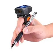 1D Bluetooth Wearable Ring Barcode Scanner, Portable Mini Finger Bar Code Rea...