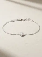 [De Beers] De Beers - Aura Solitare 18-karat White Gold Diamond Bracelet - 18 18 Gold