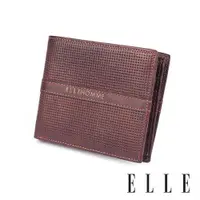 在飛比找ETMall東森購物網優惠-【ELLE HOMME】ELLE格紋3卡1窗格 皮夾/男夾/