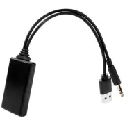 Car Bluetooth Module Music Adapter Auxiliary Receiver Aux Audio Usb 3.5Mm3851
