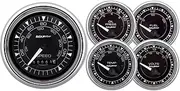 AUTO METER 9708 5-Gauge KIT, 3-3/8" & 2-1/16", ELEC. Speedo, Chrono Chrome