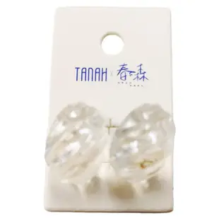 【TANAH】復古時尚貝殼耳針耳夾(DE008)