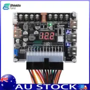 20/24Pin ATX Power Supply Breakout Board Adjustable Voltage Module + Case AU