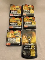 Gillette Fusion Proshield Cartridges 2 Count Lot Of 5 and 1 razor pack NIP