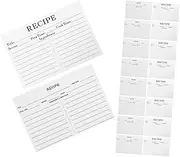 LALAFINA Writable Recipe Cards 50pcs Household Recipe Paper Compact Food Note Cards