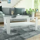 NNEVL Coffee Table Chipboard 100x59x42 cm White