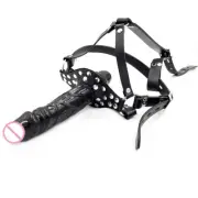 Slaves Two Headed Oral Plugs Head Harness Open Mouth Gags Restraint Roleplay