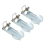 3 Inch 76mm Hook Safety Latch Kit, 3 Pack Metal Towing Hitch Replacement, Silver