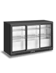 Atosa 3 Sliding Door Back Bar cooler BB-330SEC - BB-330SEC-SM