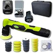 Generic Newdec Mini Cordless Polisher Kit 1" 2" Battery Operated Dual Action Rotary Polisher 12V