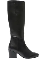 [Sandler] Leather Drake Boots in Black