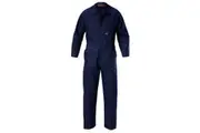 2 x Mens Hard Yakka Foundations Cotton Drill Coverall Navy Y00010