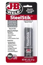 J-B WELD Steelstik Hand-Mixable, Steel-Reinforced, Non-rusting epoxy putty 8267