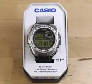Casio MWD100H-1AV, Illuminator, Black Resin, 5 Alarms, 10 Year Battery, Chrono