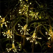 Fairy String Lights 10 Flower Fairy Lights with 8 Lighting Modes Fireworks Lamp for Christmas Party Home Garden Decoration