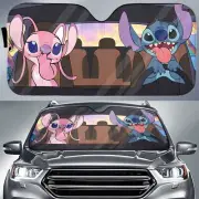 Stitch And Angel Car Sun Shade Lilo And Stitch Car Sunshade Magic Kingdom Stit