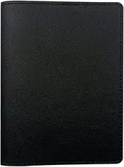 [LIGOU] Leather Passport&Vaccine Card Holder Combo-RFID Blocking Travel Document Organizer with Multiple Slots | Compact TSA-Approved Cover for CDC Card ID Tickets for International Trips (Black)