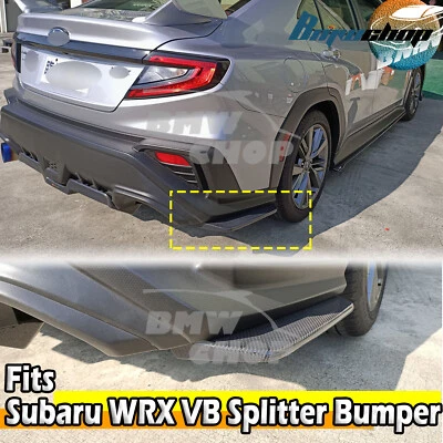 2022 Fits Subaru WRX STI VB Rear Spats Splitter Bumper Canards Spoiler Carbon (for: Subaru)