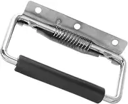 MOLUCKFU Heavy Duty Spring Loaded Tool Box Handles with Grip Durable Stainless Steel Pull Handles for Cabinets Trunks and Tool Boxes Ergonomic Non Slip Design for Enhanced Safety and