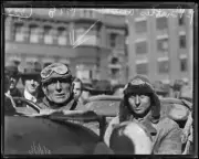 Francis Birtles driving into Sydney New South Wales 1927 Old Photo