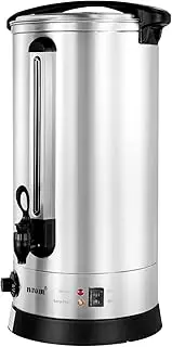 Maxkon Urn Kettle Water Dispenser Instant Hot Cold Tea Coffee Maker Commercial Home Camping Boiler Machine Stainless Steel with Tap (27L)