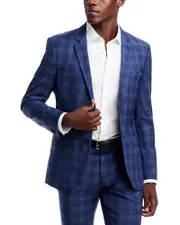 Hugo Arti Plaid Extra Slim Fit Suit Jacket