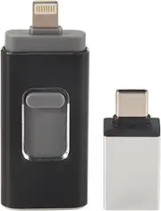 Aswalling USB 3.0 Flash Drive, 4 in 1 Function, 64G Memory Photo Stick, Expansion Memory for Micro-USB/Android/iOS/Type C/OTG