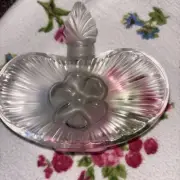 LALIQUE CLARISSE PERFUME BOTTLE WITH STOPPER MARIE-CLAUDE. RETIRED DESIGN RARE