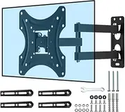 Rantuia TV Mount Bracket - Fits up to 55 Inch Screens, Metal Material, Max Weight 22kg - Adjustable TV Wall Mount for Flat & Curved TVs, Heavy Duty TV Bracket, Max VESA 400x400mm
