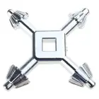 Multipurpose Four Head Electric Drill Chuck Key Wrench for Multiple Applications